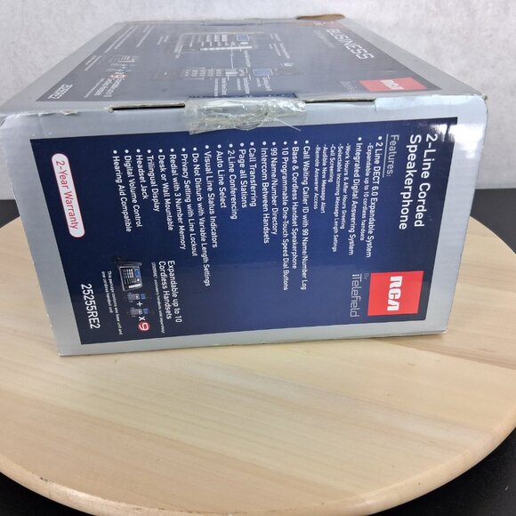 RCA® ViSYS™ 25255RE2 Two-Line Corded/Cordless Phone System with Answering System - Picture 2 of 7